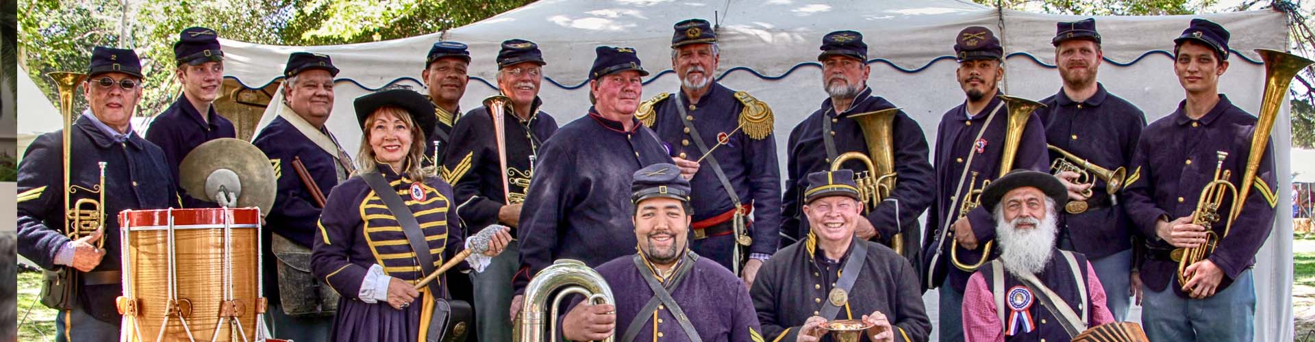 Authentic Recreated Union Civil War Brass Band